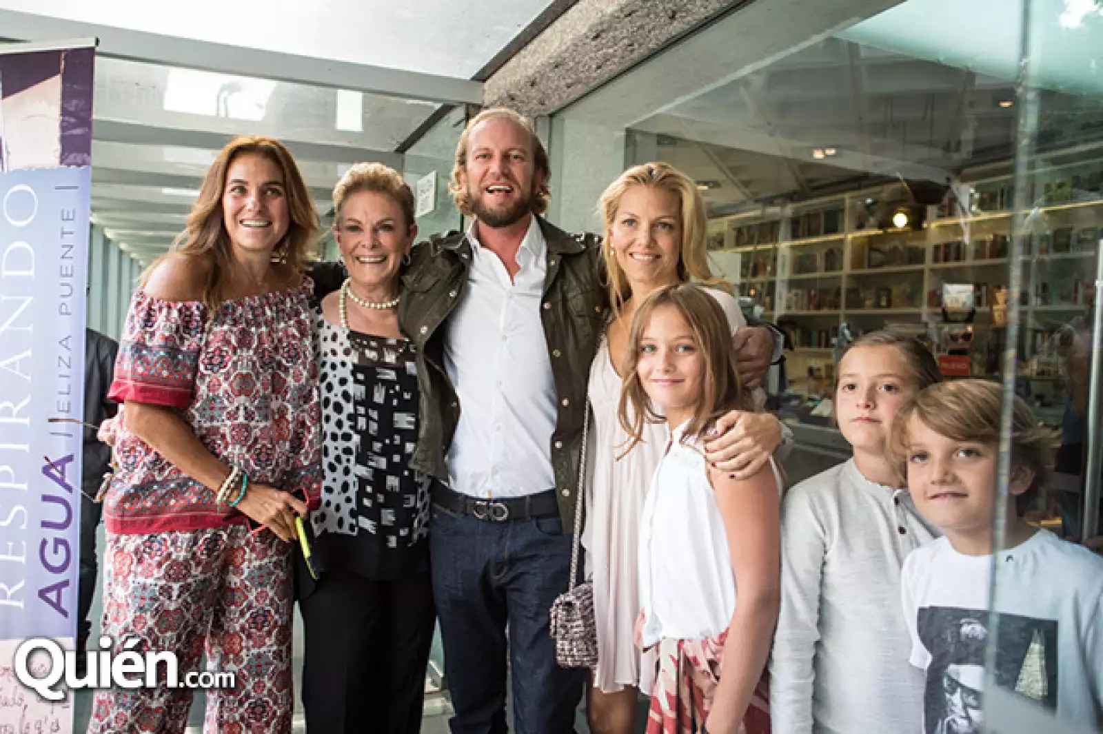 Adeiana de Cima, Olivia Aldrete, Christian Olivares, Alejandra de Cima, Milena Petersen de Cima, Martina Oñate y Luca Petersen de Cima