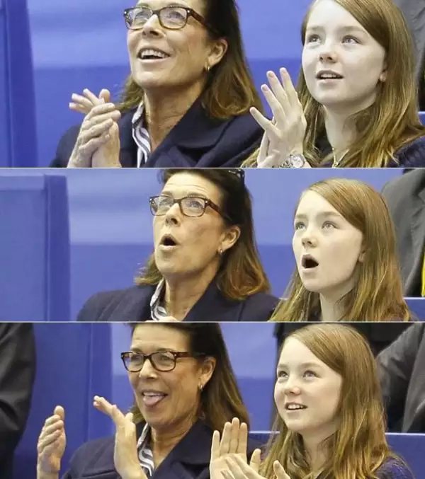 Carolina y Alexandra se sorprendían con las rutinas de los participantes.