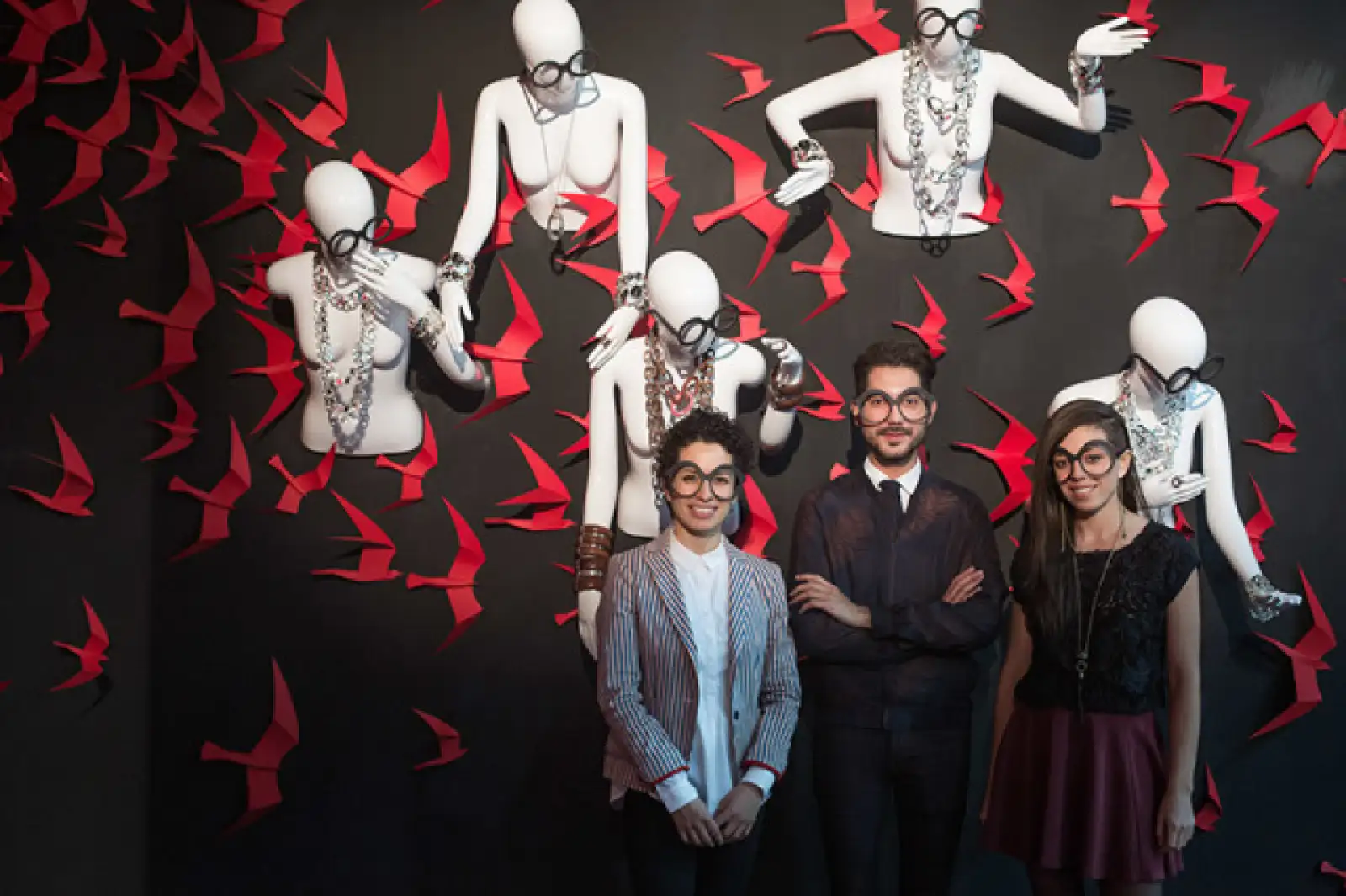Melissa Falcón, Raymundo Botello y Sarai Nogués