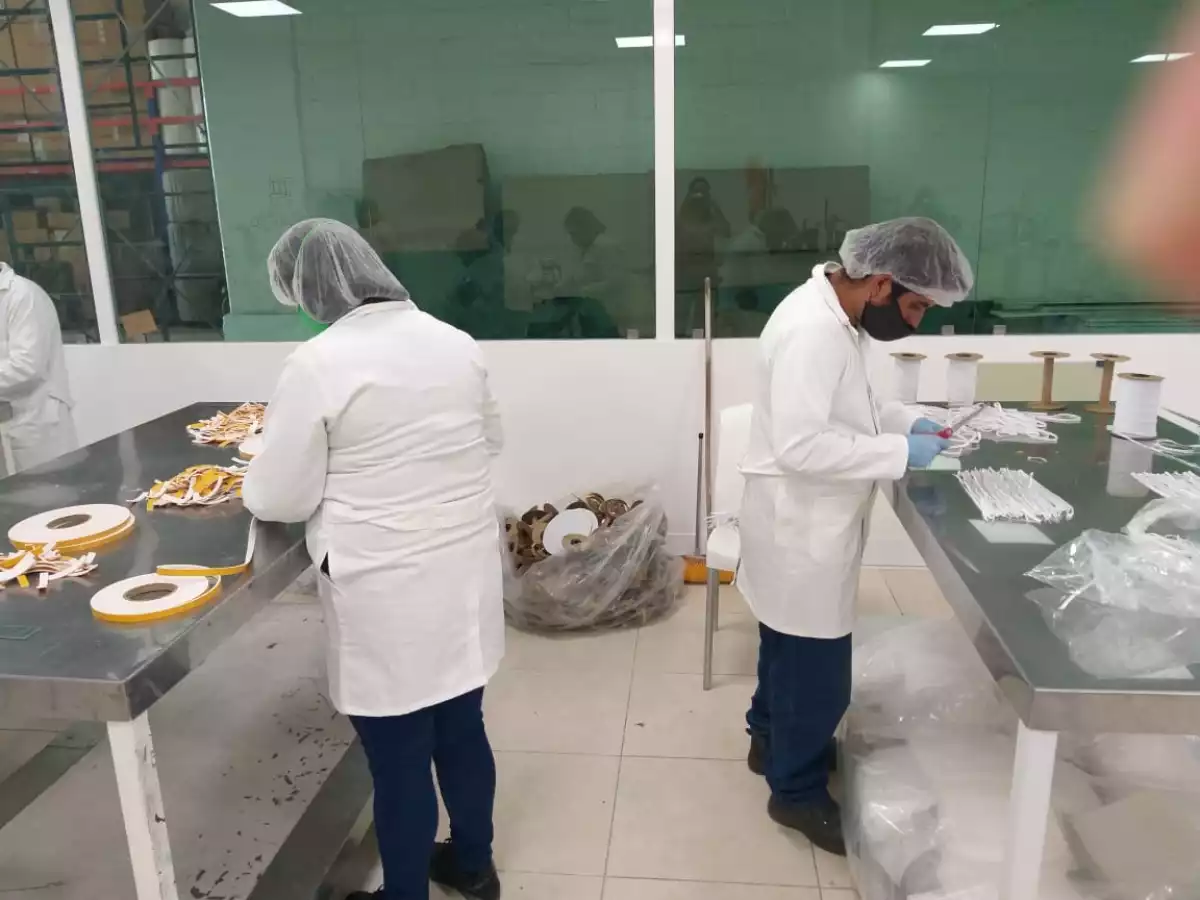 Fábrica de cubrebocas de la CDMX