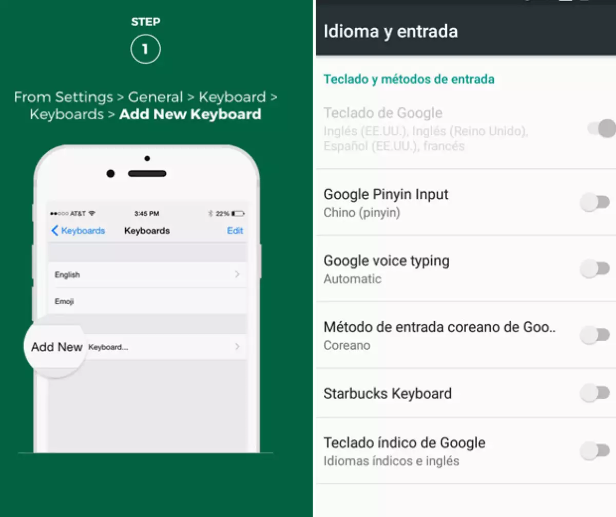 Posteriormente tienes que ir a Configuración para activar el teclado.