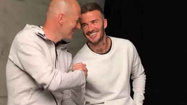 Zinedine Zidane y David Beckham