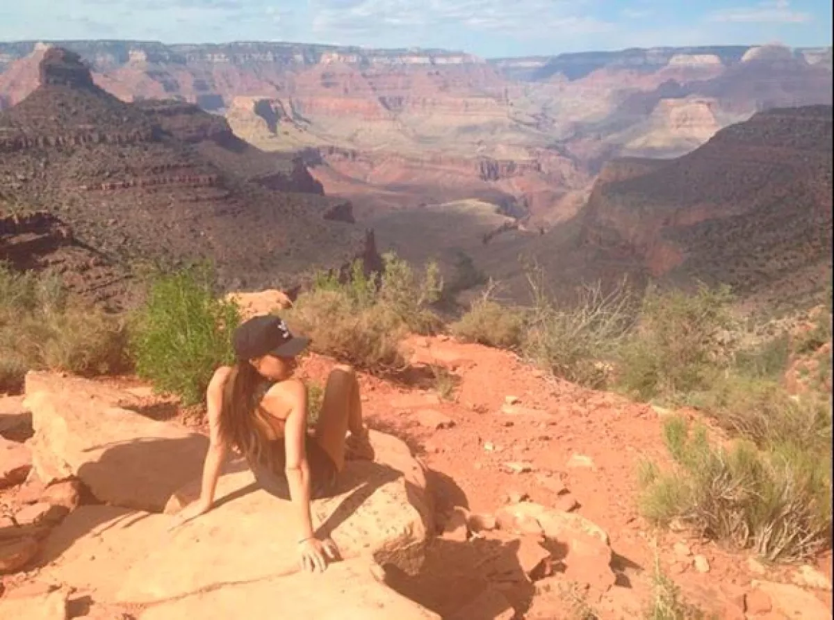 Victoria pasó un relajado día en Arizona.