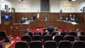 Sesión de la Suprema Corte de Justicia de la Nación, en la que se observa el recinto, los y las ministras y la audiencia del día.