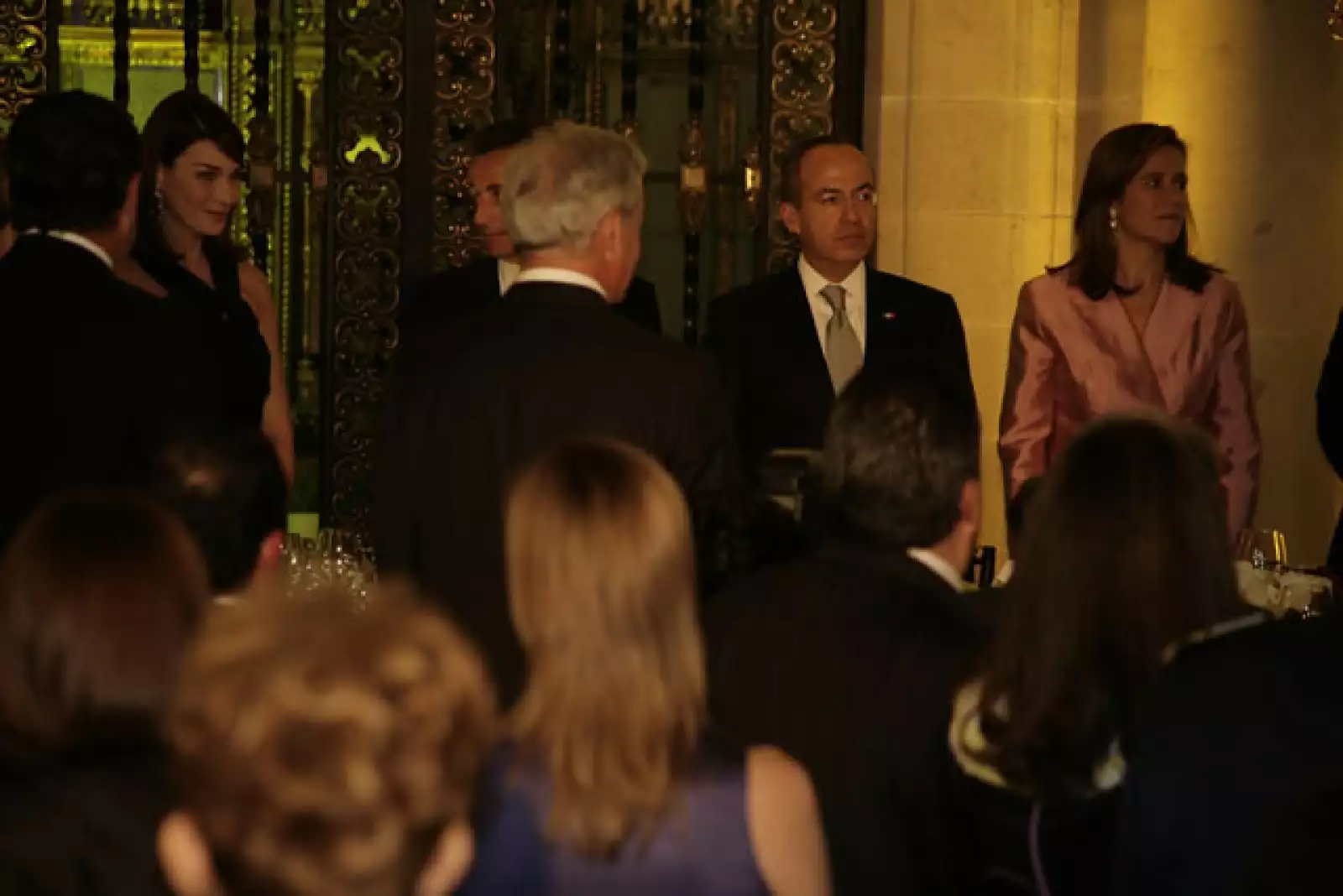 Cena Sarkozy en Palacio Nacional