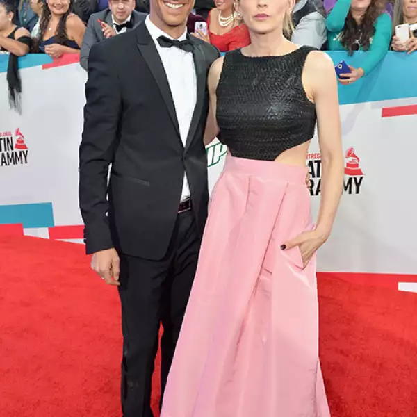 Erick Elías e Irena Azuela.