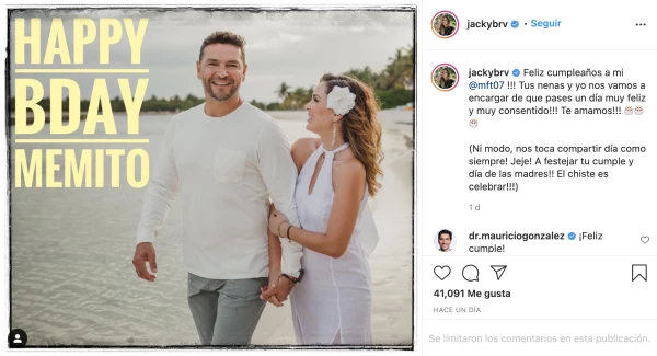 Jacky Bracamontes y Martín Fuentes