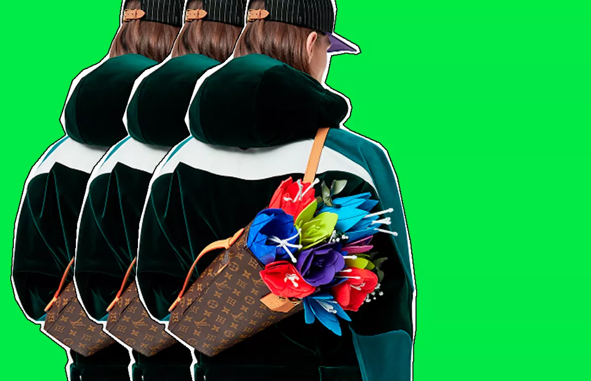 ramo bouquet flores vuitton