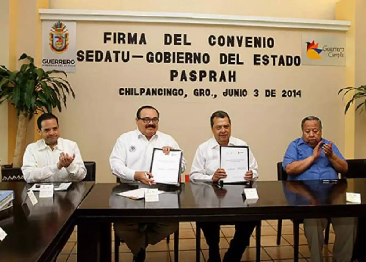 Sedatu firma convenio en Guerrero