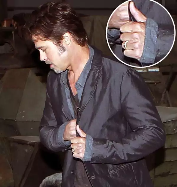 También tuvimos la oportunidad de ver a Brad en su primera imagen como recién casado.