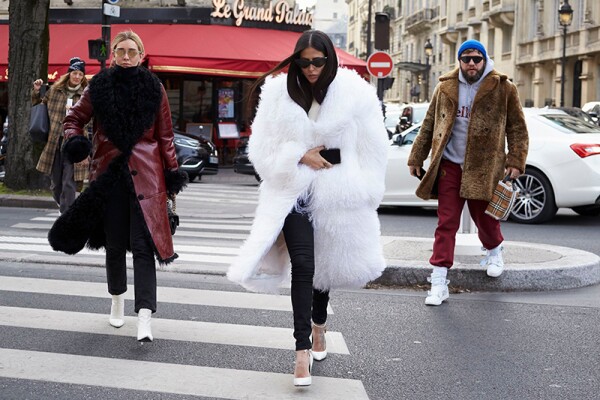 Street Style, Fall Winter 2018, Paris Fashion Week, France - 28 Feb 2018