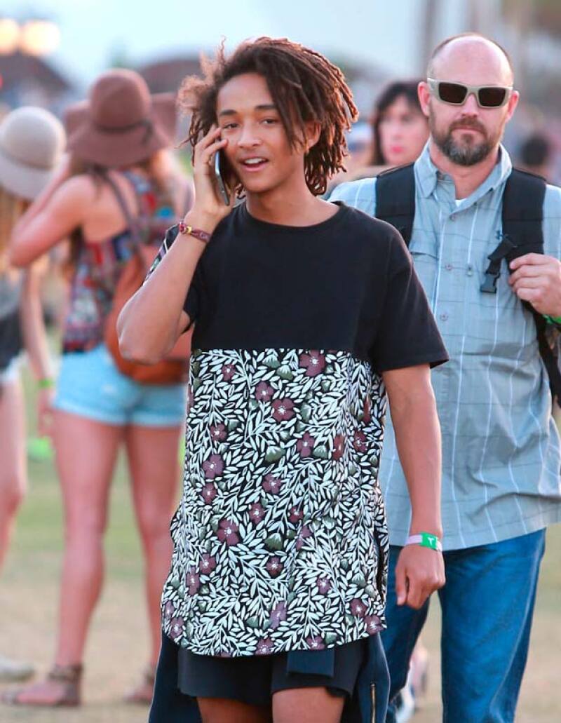 El hijo de Will Smith se divirtió en grande durante su estadía en Coachella.