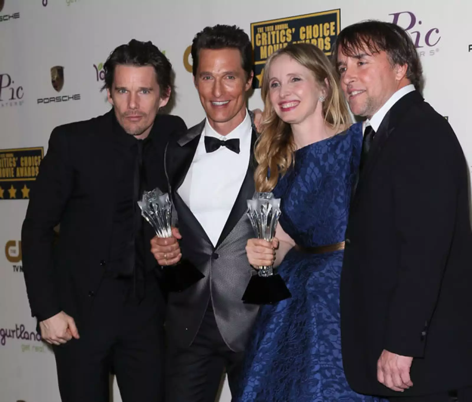Ethan Hawke, Matthew McConaghey, Julie Delpy y Richard Linklater.
