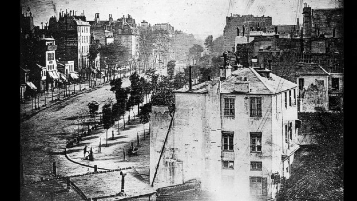 louis daguerre_ Así fue la primera foto donde apareció un hombre