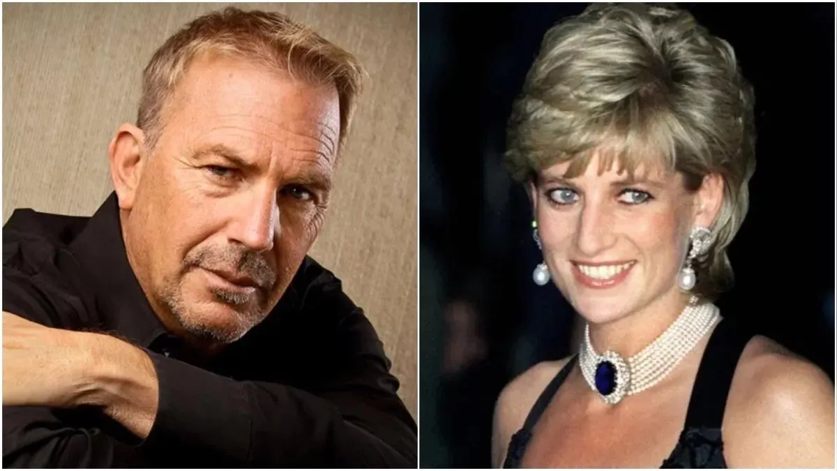 Kevin Costner y la princesa Diana