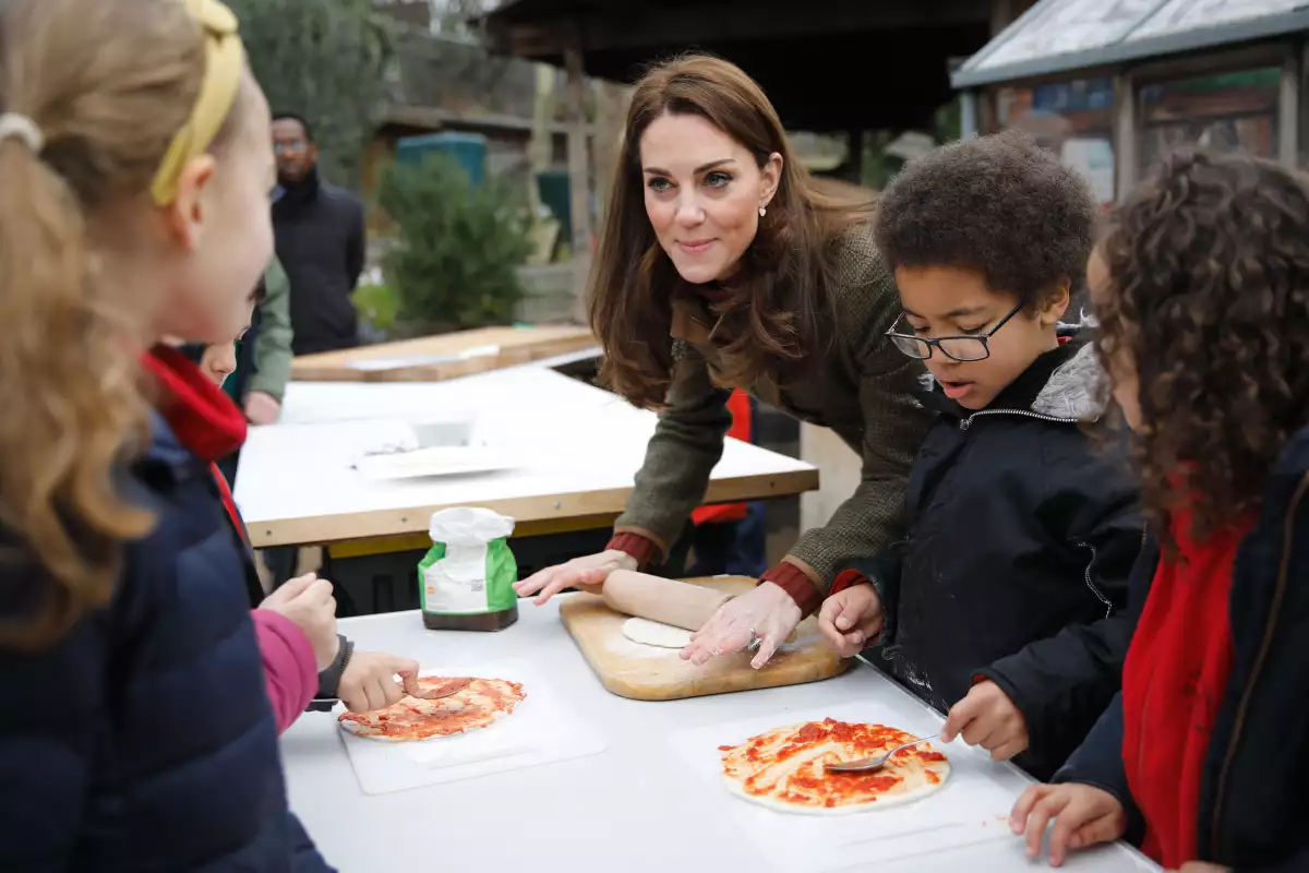 The Duchess Of Cambridge Visits Islington Community Garden