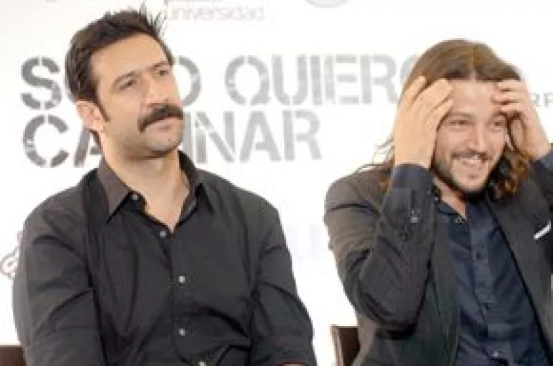 Durante la conferencia de `Sólo Quiero Caminar´, Diego asegura que con el filme sólo se busca entretener y José María habló un poco sobre su próxima paternidad.