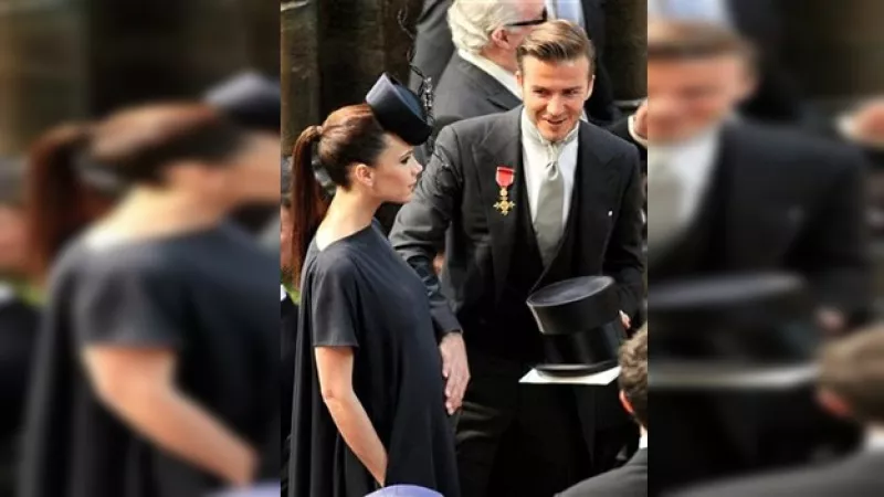 los beckham en la boda de catalina