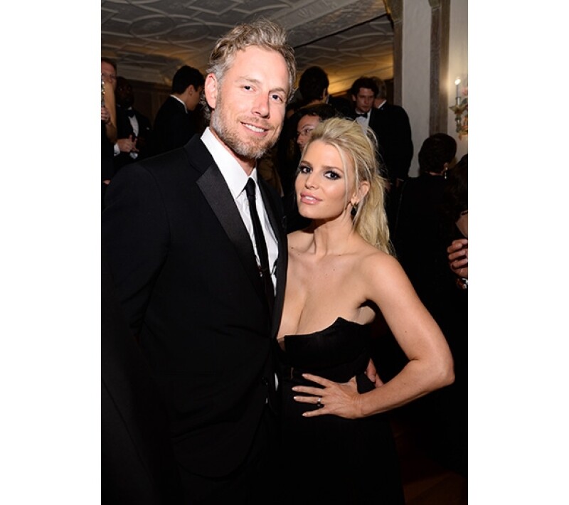 Eric Johnson y Jessica Simpson tuvieron una tradicional boda entre familia y amigos.