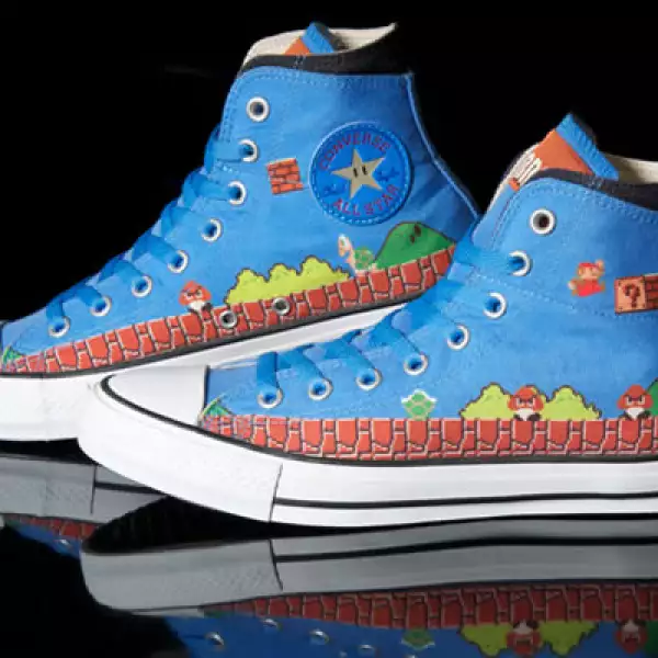 Existen tres modelos en total de la serie de Mario Bros y Converse.