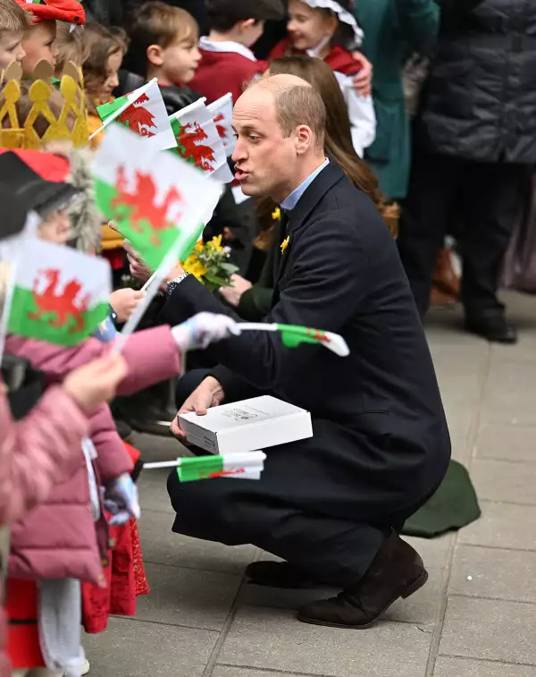 Prince William and Catherine Duchess of Cambridge visit to Abergavenny Market, Wales, UK - 01 Mar 2022