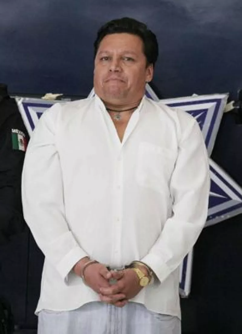 El secretario de Seguridad Pública Federal, Genaro García Luna, presentó a José Marc Flores e informó sobre la liberación del vuelo 576 de Aeromexico.