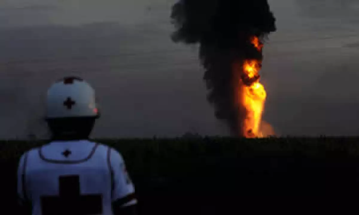 El incendio se registró la madrugada de este domingo en Nuevo Teapa-Venta de Carpio-Tula. (Foto: Cuartoscuro)