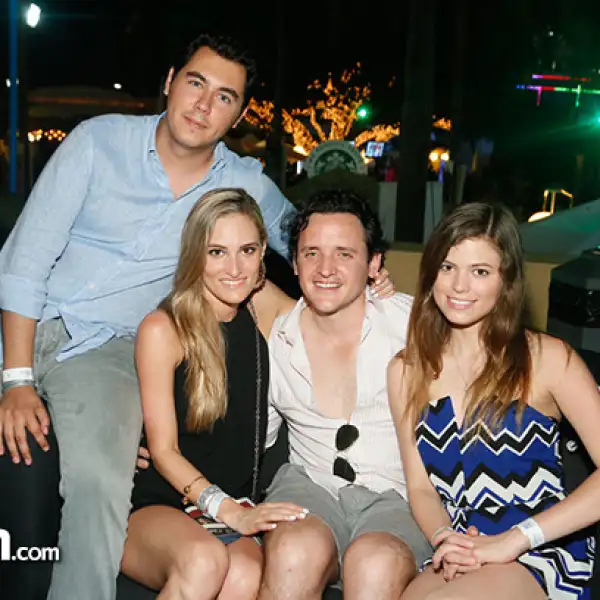 Carlos, Cristina y Emilio Hank con Dominique Dominique Dornbierer