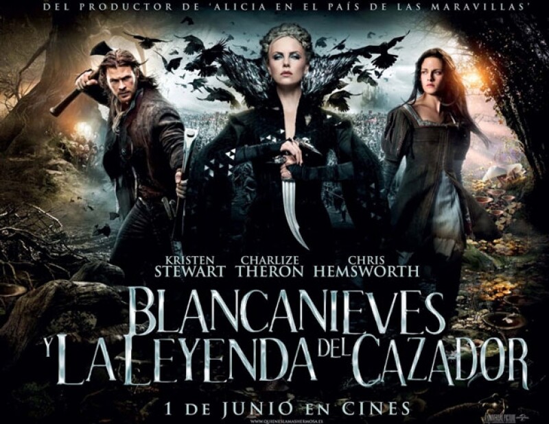 En la película comparte créditos con Charlize Theron y Chris Hemsworth.
