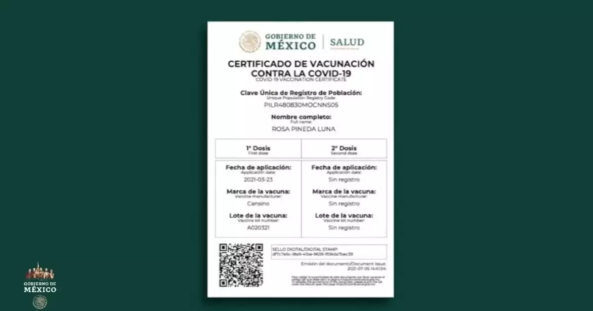 certificado vacuna covid-19