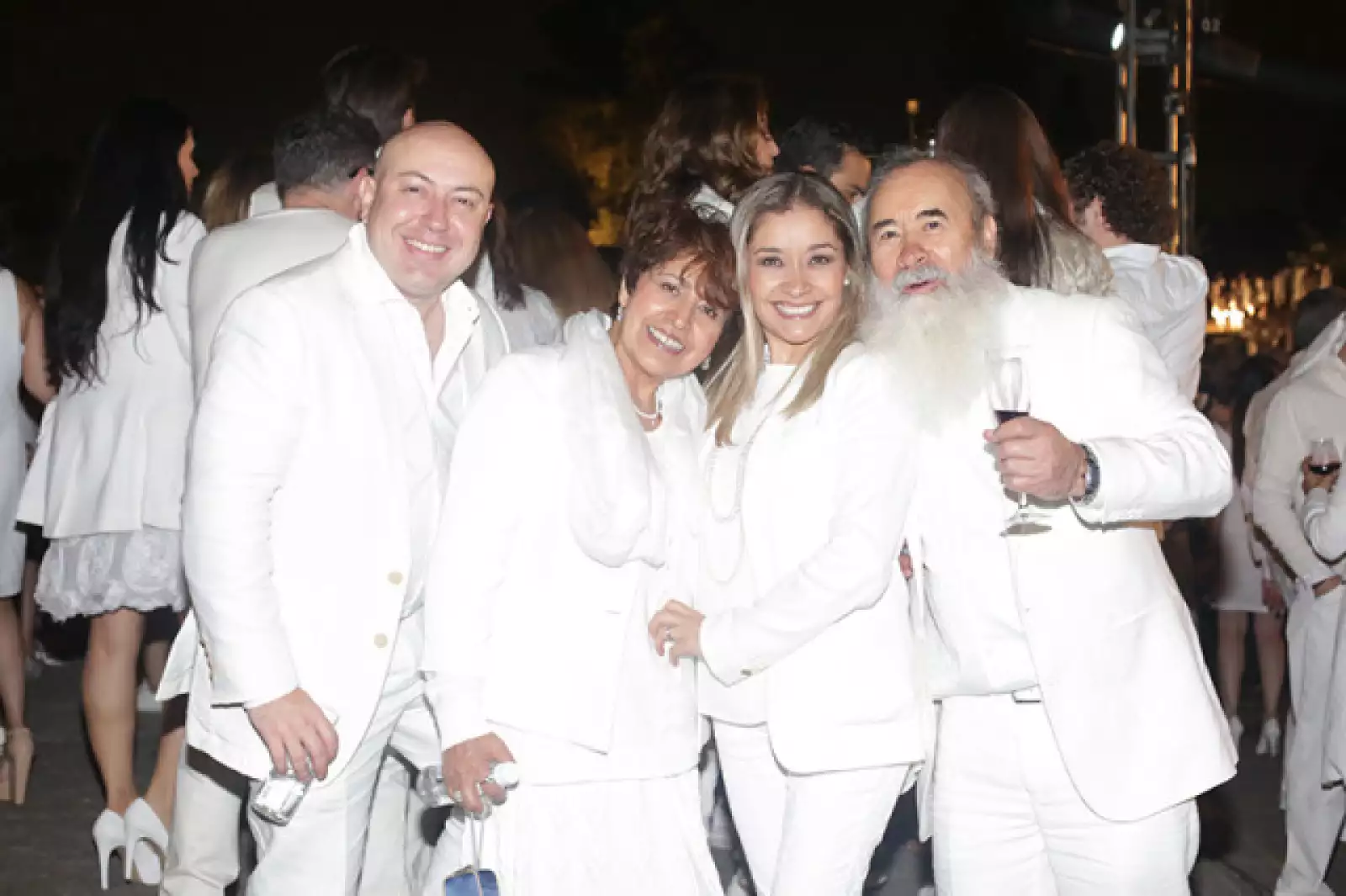 Rodolfo Rodhe,Judith Pérez,Mónica de Rodhe y Rafael Figueroa