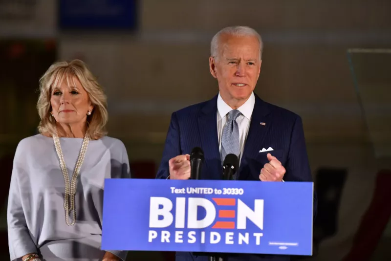 Presidential Candidate Joe Biden Makes Primary Night Remarks In Philadelphia