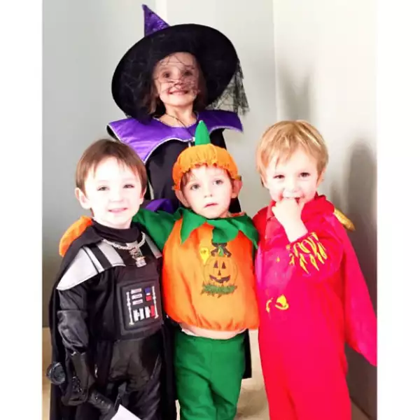 Y en Halloween también aprovecharon para asustar a más de uno con sus disfraces.