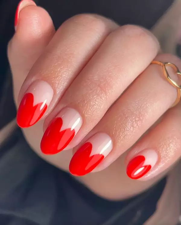  uñas corazón San Valentín 
