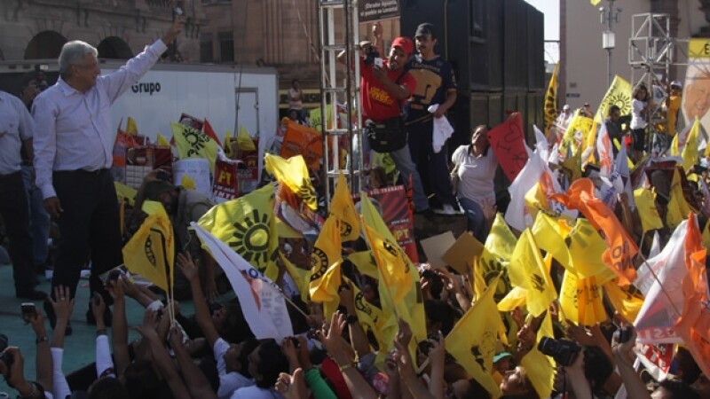 Cierre estatal de campaña de lopez obrador en san luis potosí