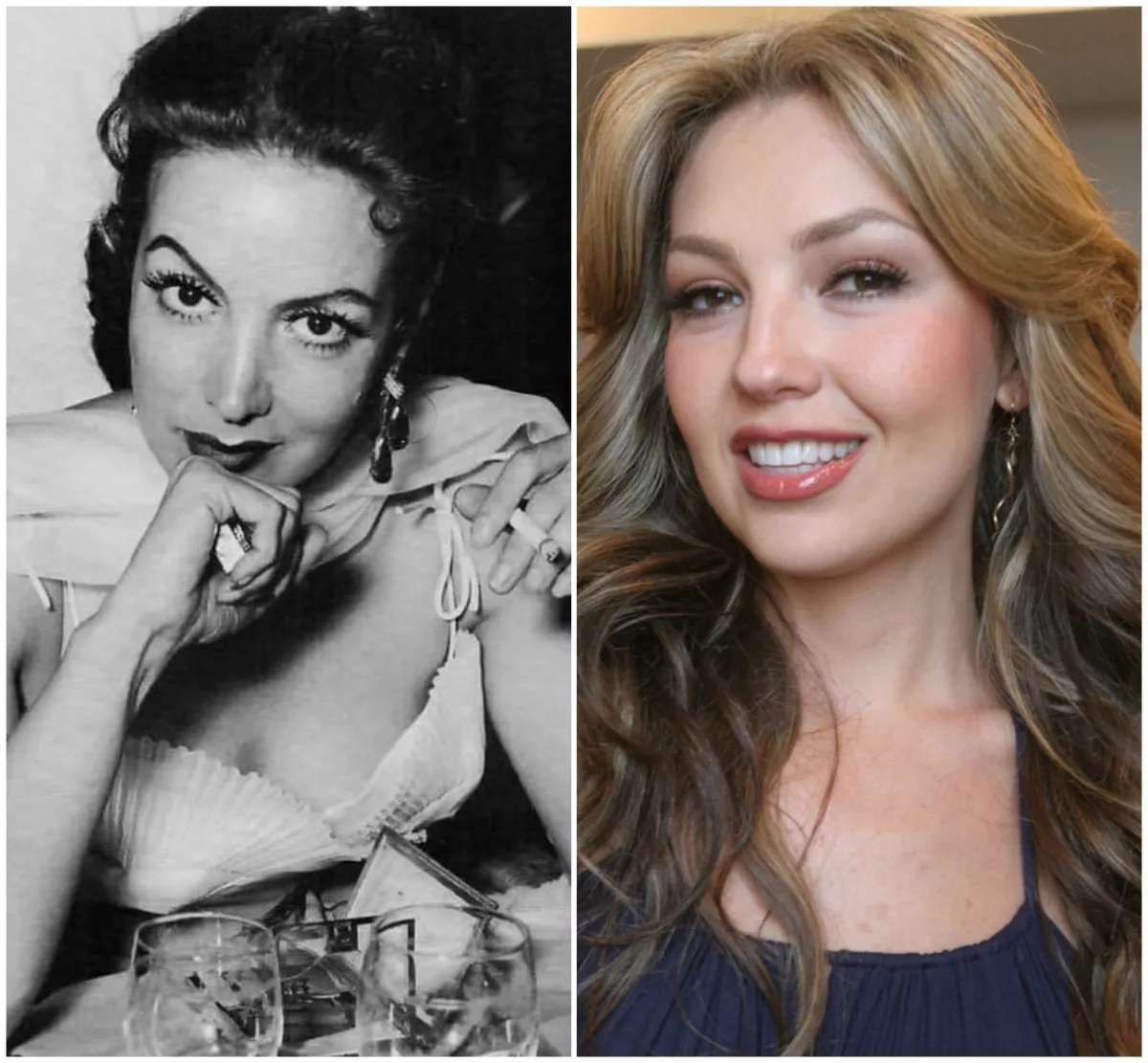 María Félix y Thalía.