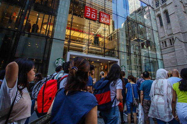 Roger Federer visits Uniqlo, New York, USA - 20 Aug 2019