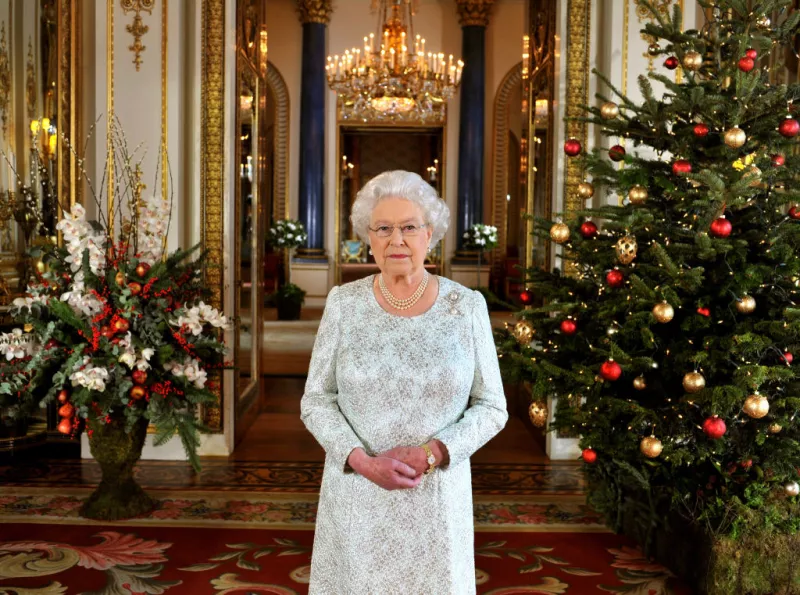 Queen Elizabeth II's 2012 Christmas Broadcast At Buckingham Palace