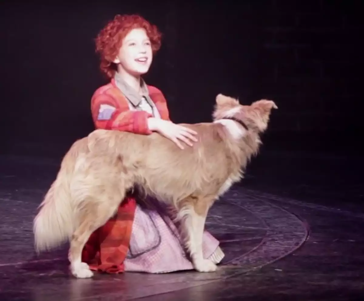 A días del estreno de Annie, pudimos ver y escuchar cantar a Mia Rubín Legarreta, quién protagoniza esta nueva puesta en escena del icónico musical.