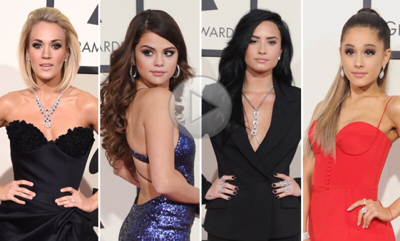 Selena Gomez, Demi Lovato y Ariana Grande encabezan nuestra lista de los vestidos más cool en la alfombra roja de los Grammy Awards.