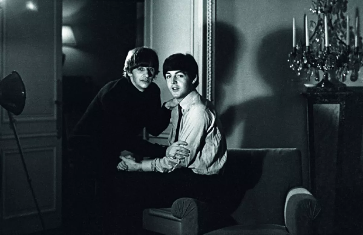 Una foto inédita de Ringo Starr y Paul McCartney.