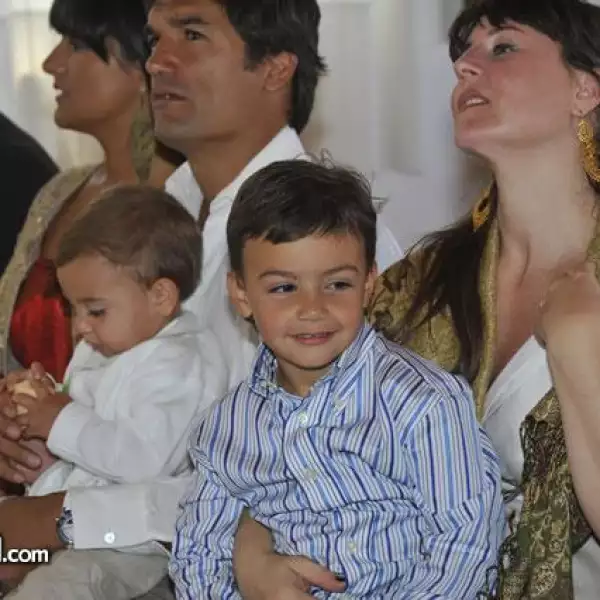 Lautaro,Gastón y Maximilianos Guilardi con Carolina Kropp