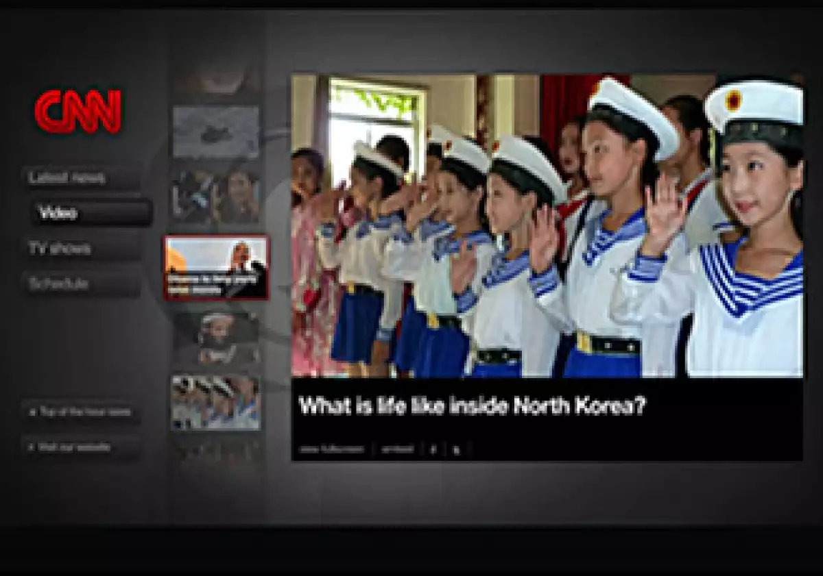 Imagen del canal de CNN Internacional, optimizado para Google TV. (Foto: Cortesía Google)