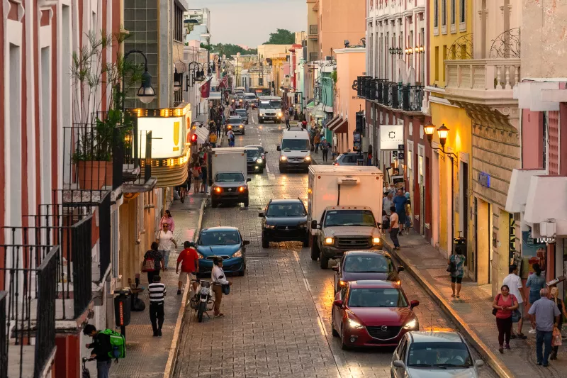 Mérida, México, por la tarde
