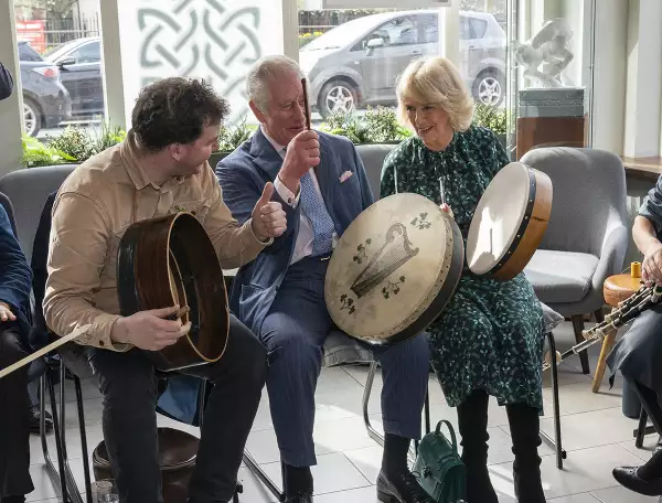The Prince of Wales And The Duchess of Cornwall Visit The Irish Cultural Centre