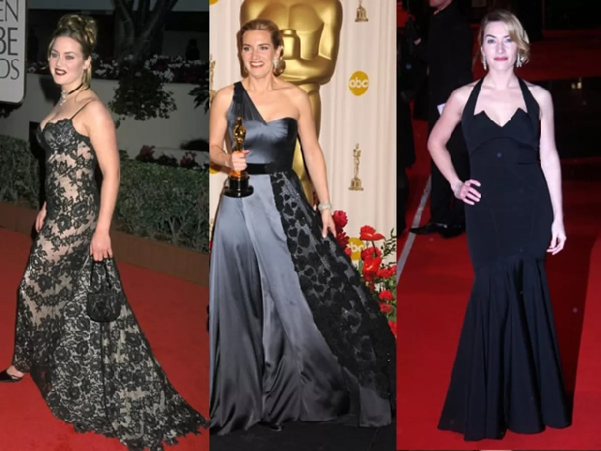 Kate Winslet en diferentes alfombras rojas.
