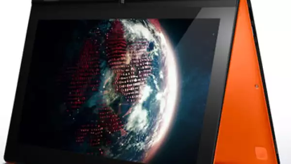 La laptop IdeaPad Yoga, de Lenovo, es una notebook que se convierte en tableta con sistema operativo Windows 8. (Foto: Cortesía Fortune)