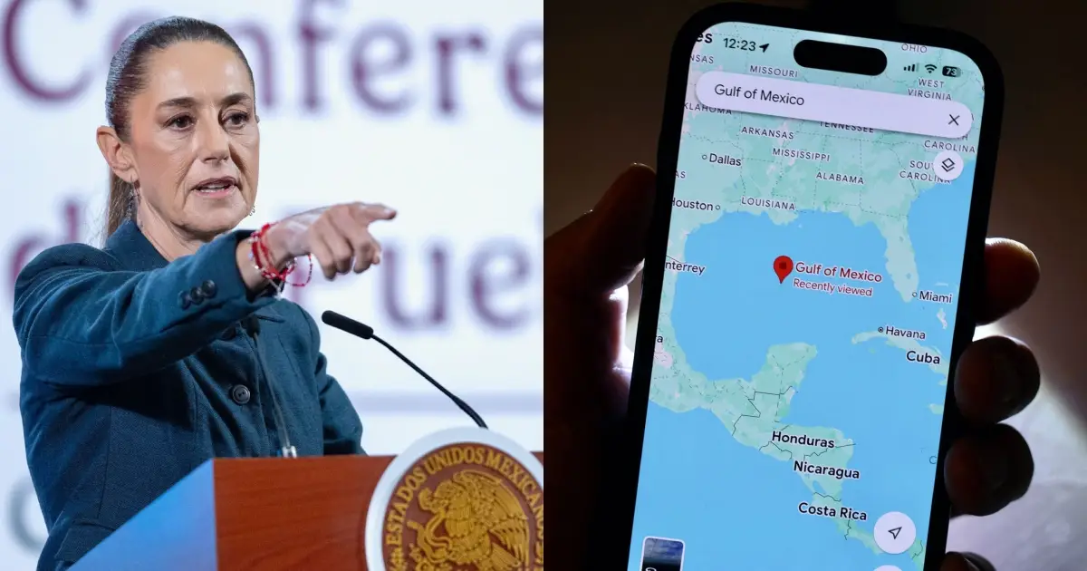 El Golfo de México no puede cambiar de nombre, explica Sheinbaum a Google en una carta 