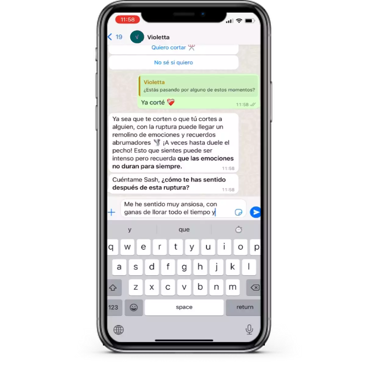 Un mensaje para sanar 
