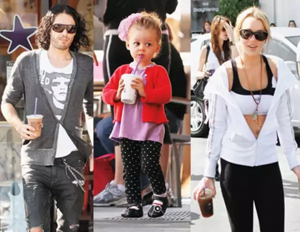 Harlow, Rusell Brand y Lindsay Lohan, comparten su gusto por Coffee Bean.